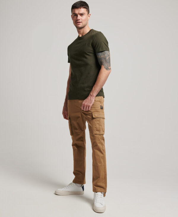 Organic Cotton Essential Logo T Shirt Winter Khaki Grit M1011245A 4EP 4