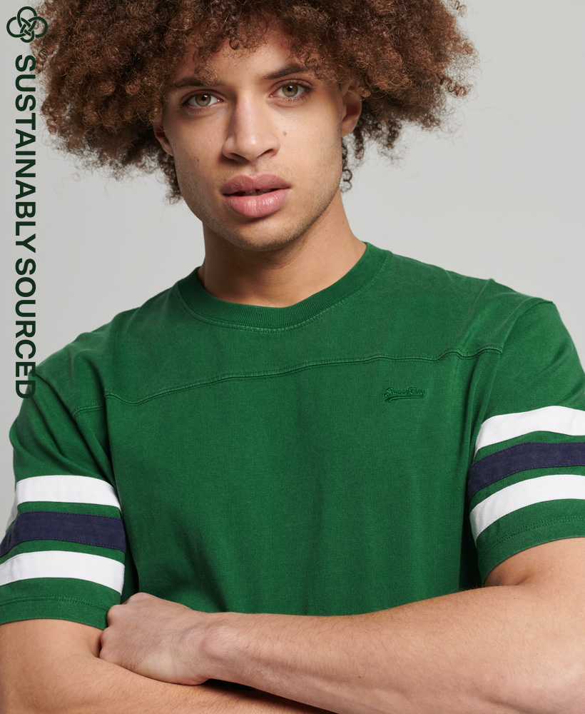 Organic Cotton Vintage Quarterback T Shirt Bowling Green M1011357A GLJ 1