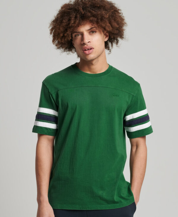 Organic Cotton Vintage Quarterback T Shirt Bowling Green M1011357A GLJ 2
