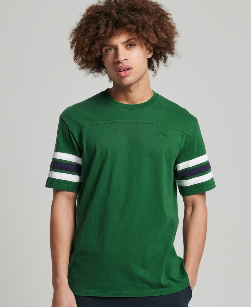 Organic Cotton Vintage Quarterback T Shirt Bowling Green M1011357A GLJ 2