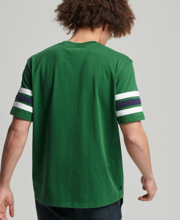 Organic Cotton Vintage Quarterback T Shirt Bowling Green M1011357A GLJ 3