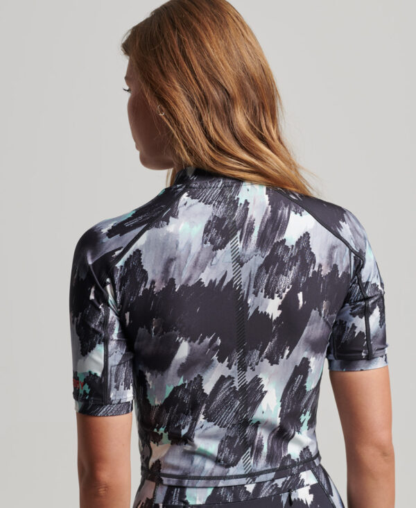 Run 3 4 Tight Crop Top Brush Camo Mint WS311523A 7MR 2