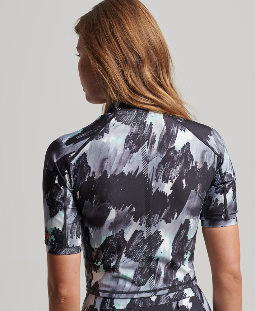 Run 3 4 Tight Crop Top Brush Camo Mint WS311523A 7MR 2