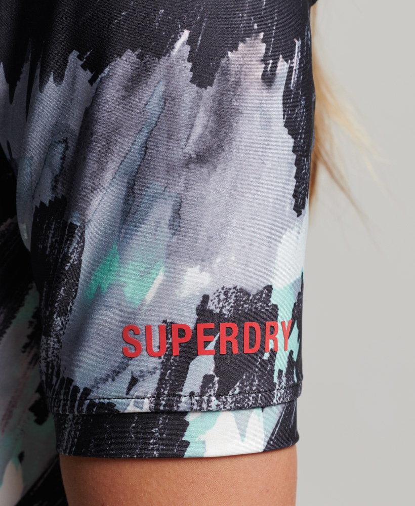 Run 3 4 Tight Crop Top Brush Camo Mint WS311523A 7MR 3