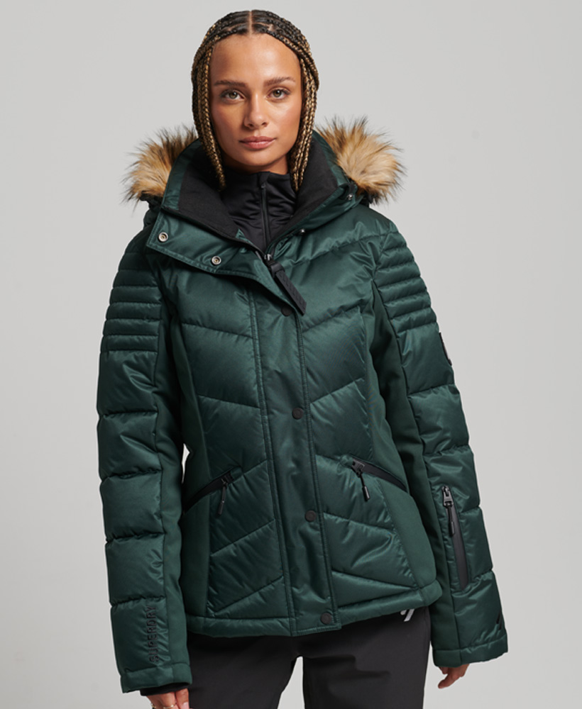 Snow Luxe Puffer Jacket Eagle Green WS110124A A7H 1