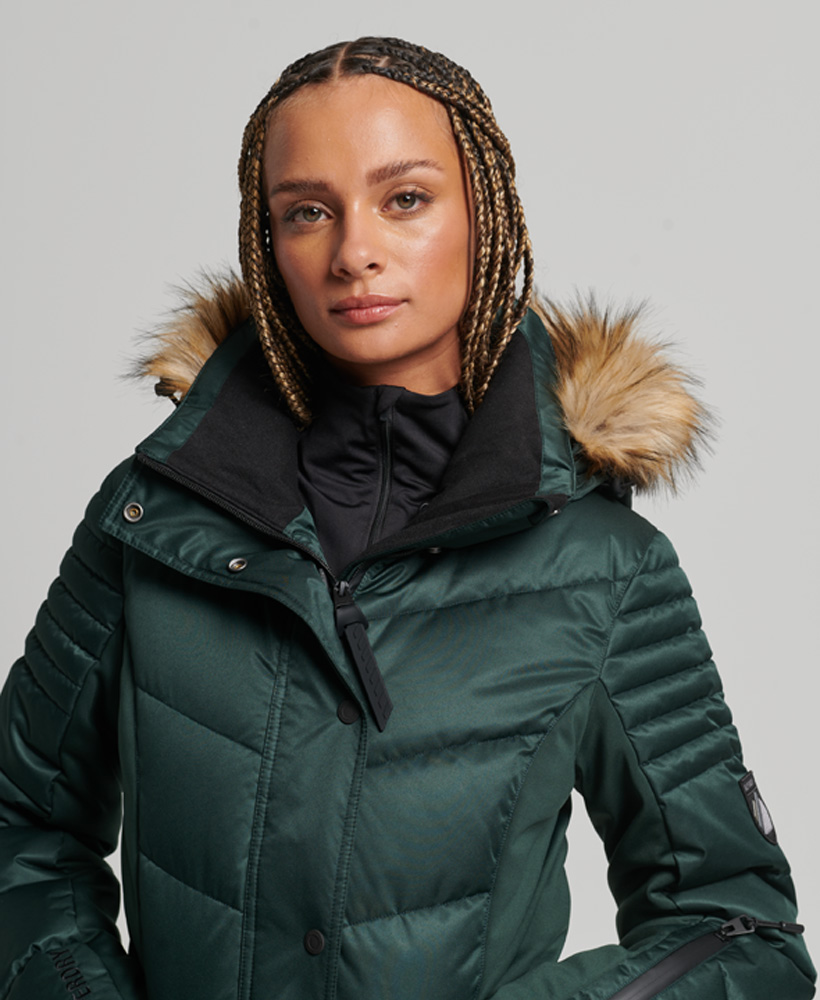 Snow Luxe Puffer Jacket Eagle Green WS110124A A7H 3