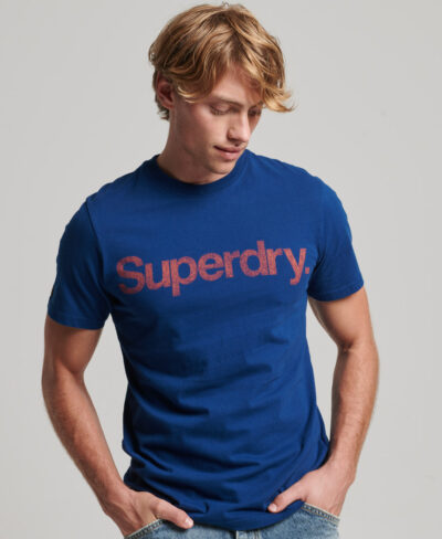 Vintage Classic Logo T shirt Pilot Mid Blue M1011386A J6P 1