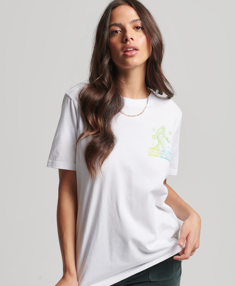 Woodland Graphic T Shirt Optic W1010864A 01C 2