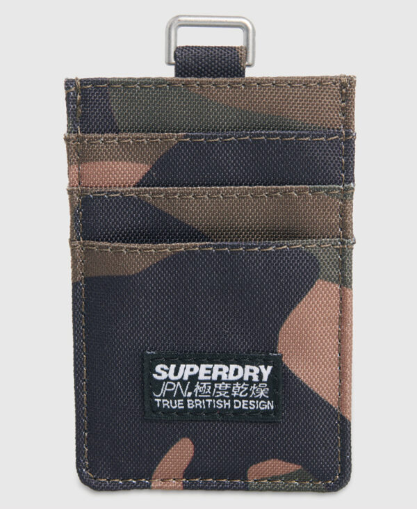 Fabric Card Wallet Green Camo M9810015A FDT 1