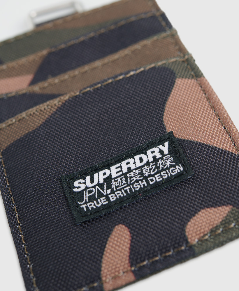 Fabric Card Wallet Green Camo M9810015A FDT 2