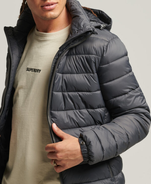 Hooded Classic Puffer Jacket Charcoal M5011201A 00Q 1