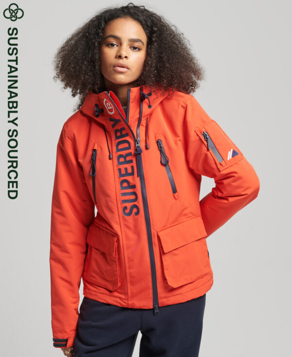 Hooded Ultimate SD Windbreaker Bold Orange Rich Navy W5011153A 7FV 1