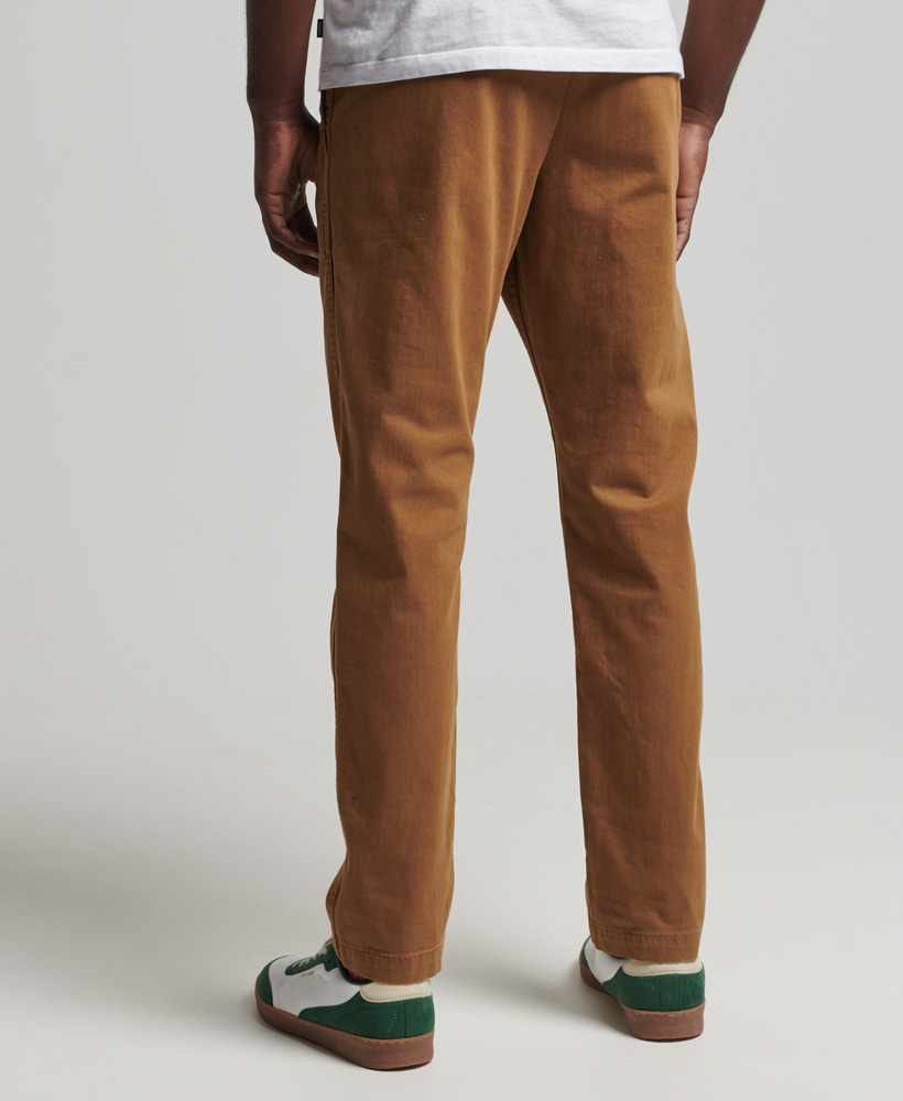 Officers Slim Chino Trousers Sandstone M7010689A PZA 2