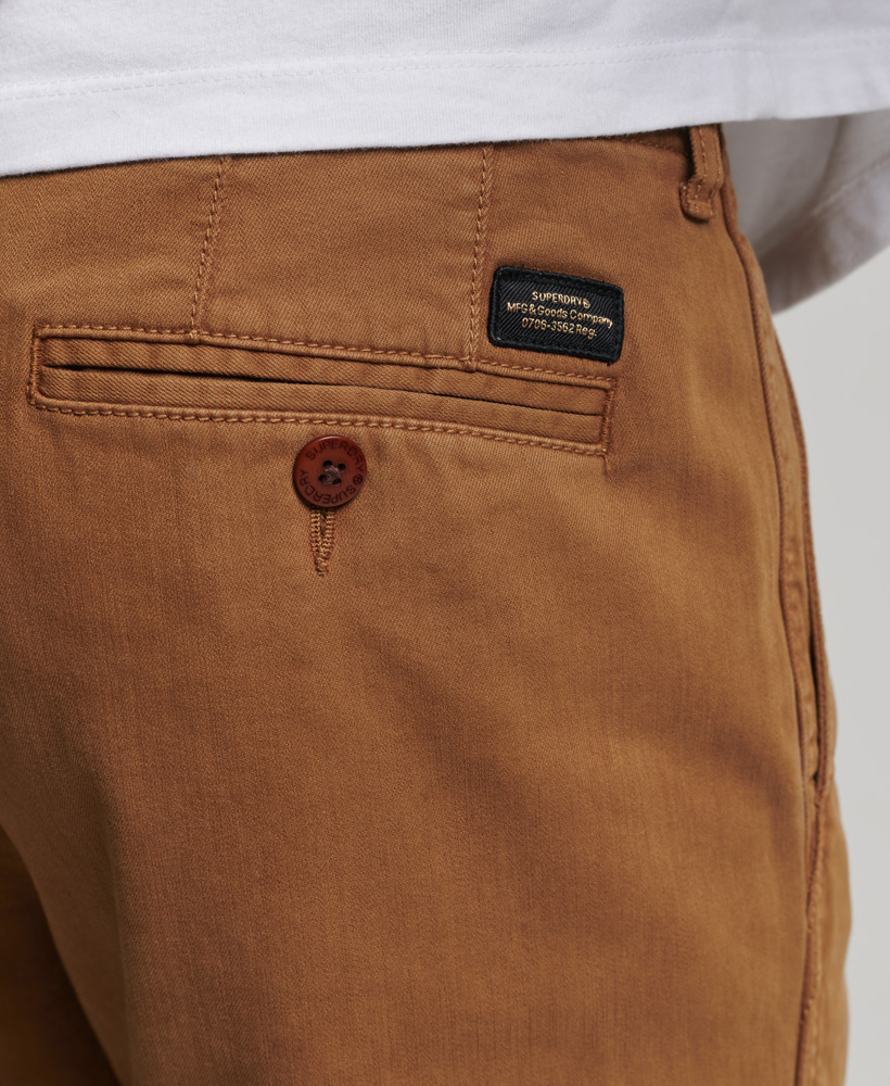 Officers Slim Chino Trousers Sandstone M7010689A PZA 4