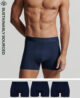 Organic Cotton Boxers Triple Pack Richest Navy M3110342A ZRN 1