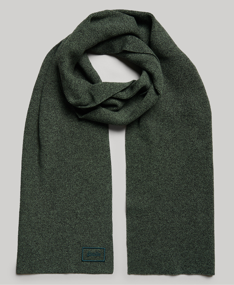 Organic Cotton Logo Scarf Khaki Grit M9310557A ZRS 1