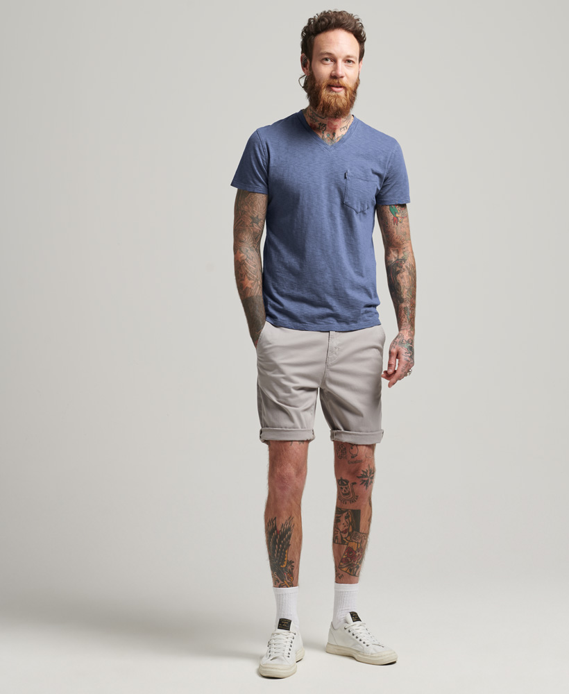 Organic Cotton Studios Core Chino Shorts Dove Grey M7110334B 63Q 2