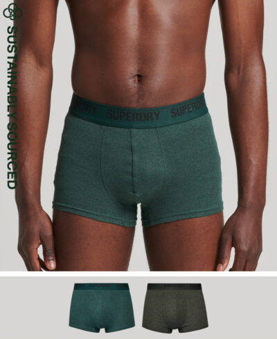 Organic Cotton Trunk Multi Double Pack Olive Enamel M3110346A 6PP 1