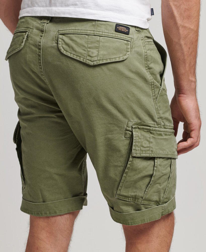 Organic Cotton Vintage Core Cargo Shorts Olive Khaki M7110300A ZTV 3