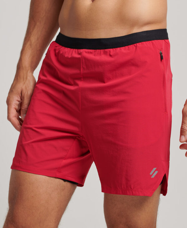 Run Premium Layered Shorts Carmine Red MS311296A YGK 1