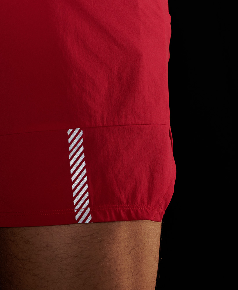 Run Premium Layered Shorts Carmine Red MS311296A YGK 4