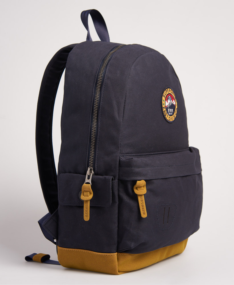 Unisex Waxed Canvas Montana Rucksack Navy Y9110015A 11S 3