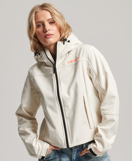 Code Trekker Hooded Softshell Jacket Rice White W5011443A 3KU 1