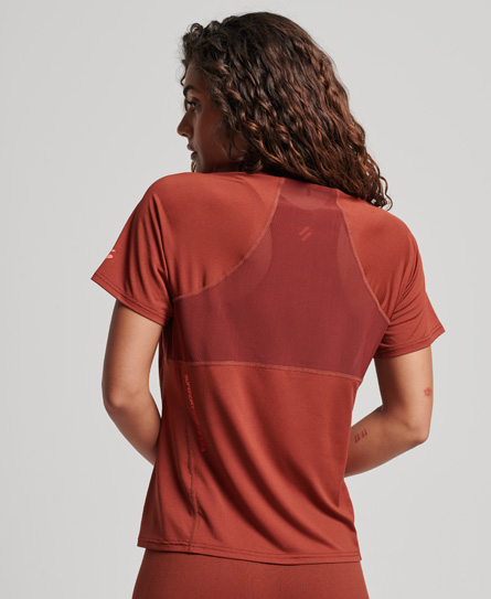 Core Active T Shirt Fired Brick Brown WS311679A 8DS 2