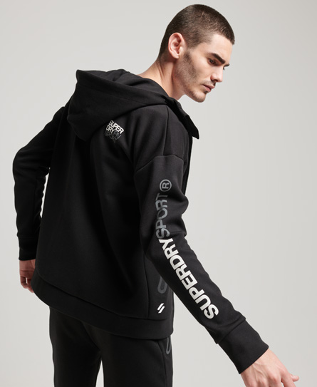 Gymtech Zip Hoodie Black MS311465A 02A 2