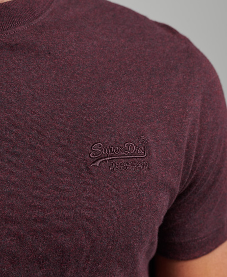 Organic Cotton Essential Logo T Shirt Deepest Burgundy Grit M1011245A 3ZA 2