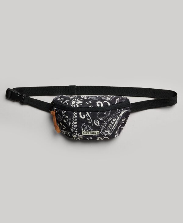 Vintage Bum Bag Black Paisley Print Y9110253A 9KN 1