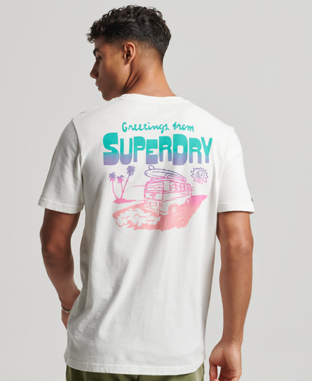 Vintage Travel Sticker T Shirt Superdry