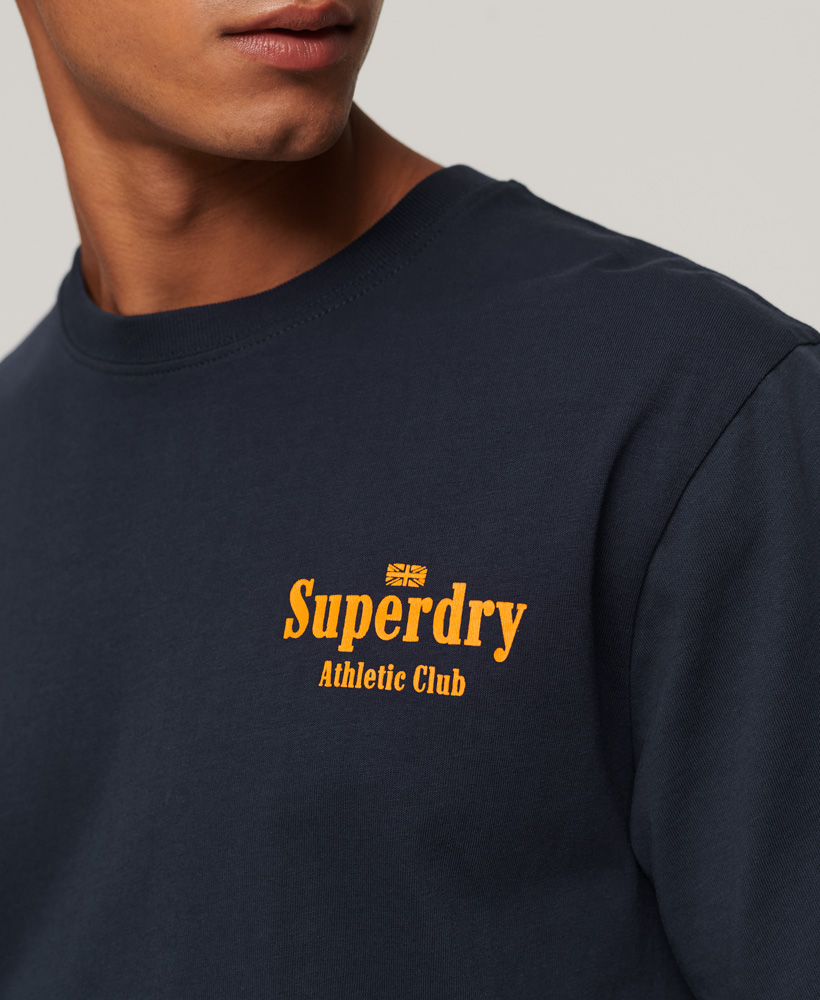 Athletic Club Graphic T Shirt Rich Navy M1011634A ADQ 3