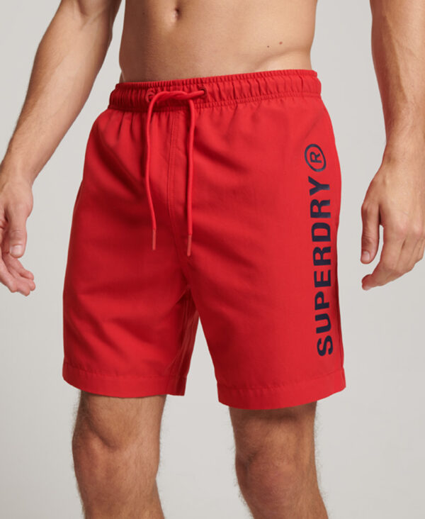 Core Sport 17 Inch Swimshorts Risk Red M3010215A OPI 1