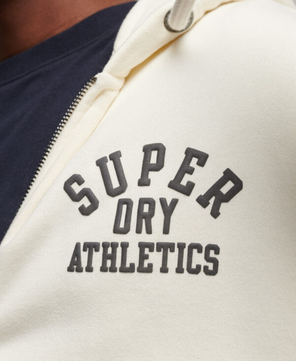 Gym Athletic Zip Hoodie Winter Cream M2012106A 4PX 3