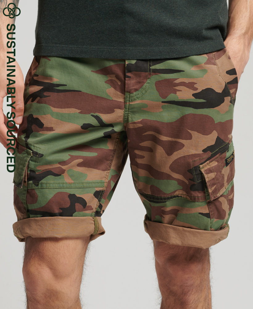 Organic Cotton Core Cargo Shorts Classic Camo M7110300A EAC 1