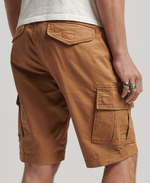 Organic Cotton Core Cargo Shorts Denim Co Tobacco Brown M7110300A 8MA 2