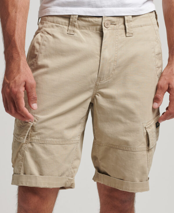 Organic Cotton Core Cargo Shorts Stone Wash M7110300A DDP 1