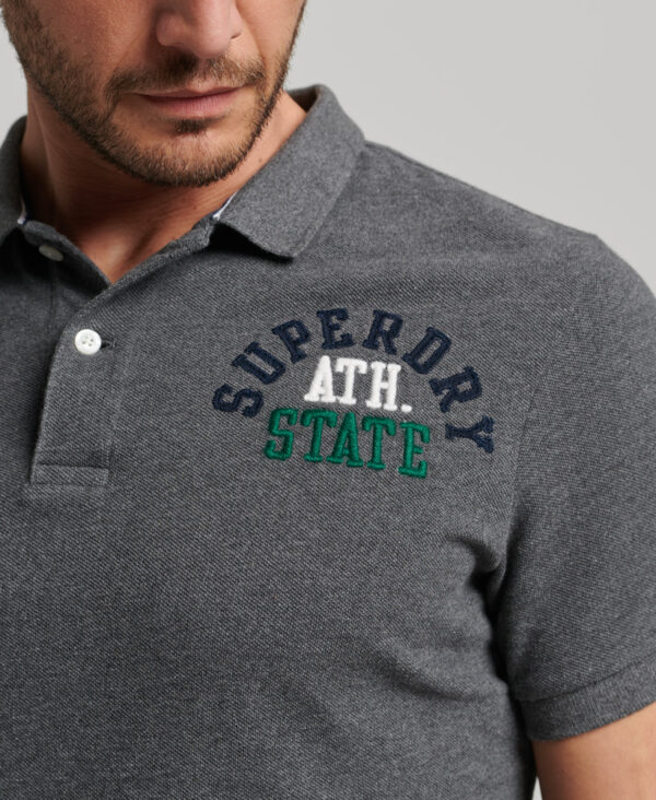 Superstate Polo Shirt Rich Charcoal Marl 1 M1110349A 9BS 3