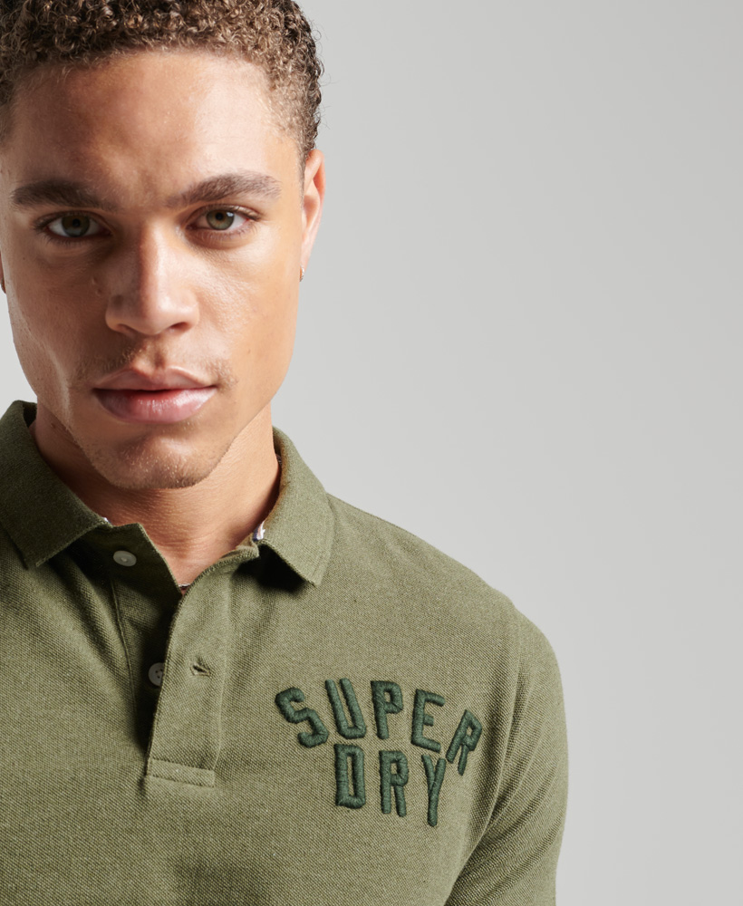 Superstate Polo Shirt Thrift Olive Marl M1110349A 6RH 2