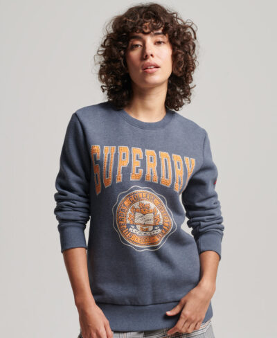 Vintage Franchise Crew Sweatshirt Montauk Navy Marl W2011775A 8ZA 1