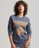 Vintage Franchise Crew Sweatshirt Montauk Navy Marl W2011775A 8ZA 1