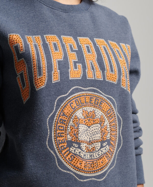 Vintage Franchise Crew Sweatshirt Montauk Navy Marl W2011775A 8ZA 2