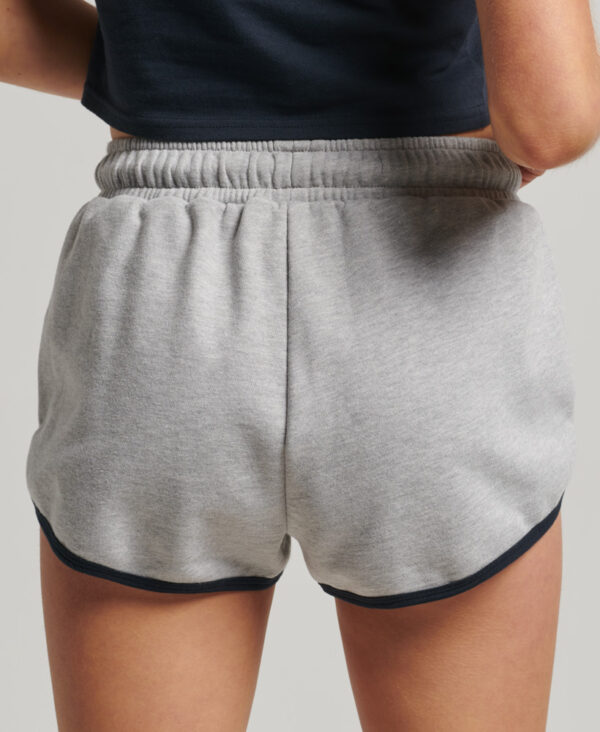 Vintage Jersey Racer Shorts Grey Marl Eclipse Navy W7110389A HGT 2