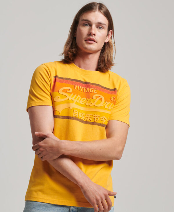 Vintage Logo Cali T Shirt Desert Ochre Yellow Marl M1011477A 8VA 1
