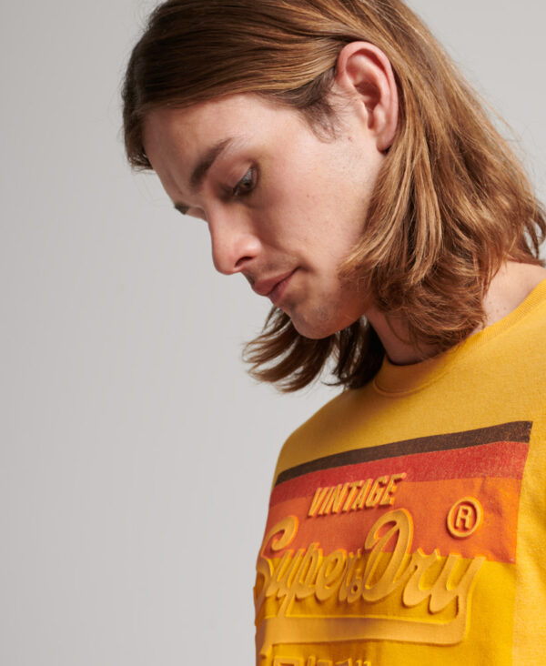 Vintage Logo Cali T Shirt Desert Ochre Yellow Marl M1011477A 8VA 2