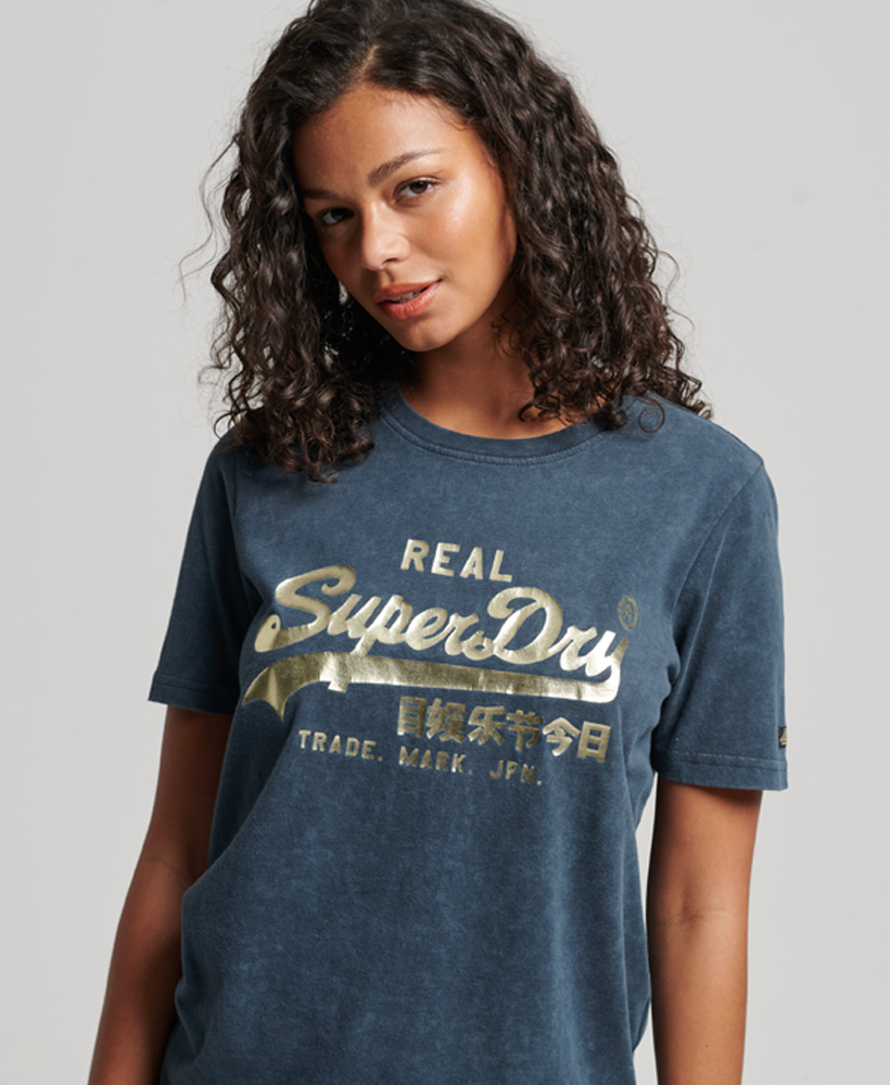 Logo Embellished Vintage Superdry - T-shirt