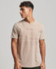 Vintage Logo Embossed T Shirt Pastel Beige Snowy M1011002A 9AY 1