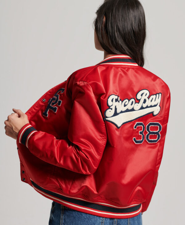 Vintage T Birds Varsity Jacket Varsity Red W5011453A RXG 2