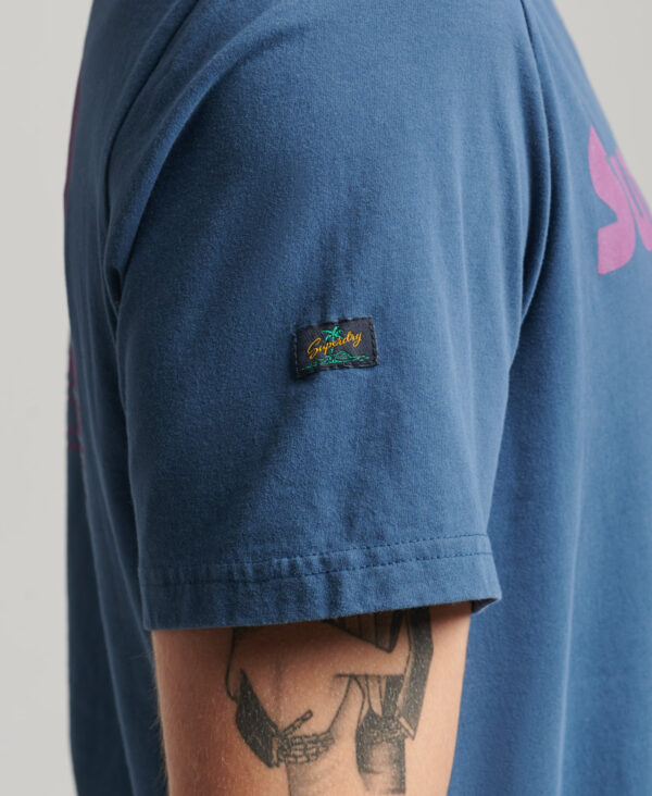Vintage Terrain Classic T Shirt Blue Bottle M1011579A 92N 4